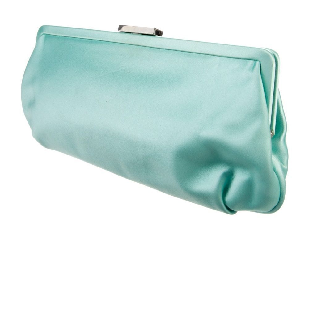 Tiffany & Co Satin Holly Clutch - Blue